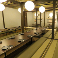 団体様も歓迎★最大100名様まで個室でご案内！