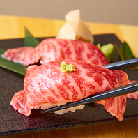SNSで話題本格肉寿司！和みやの看板名物！